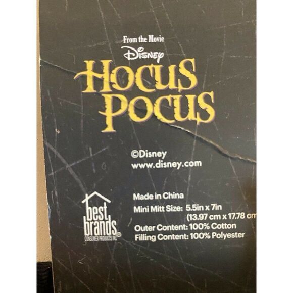 Disney It’s Just Bunch Of Pocus Oven Mini Mitt 2 Pk Sanderson Sisters Halloween - Picture 6 of 7